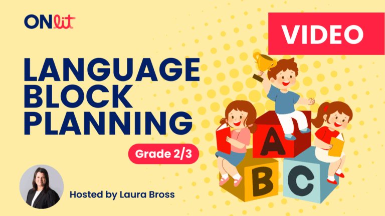 Icon for Language Block Planning video created by ONlit
